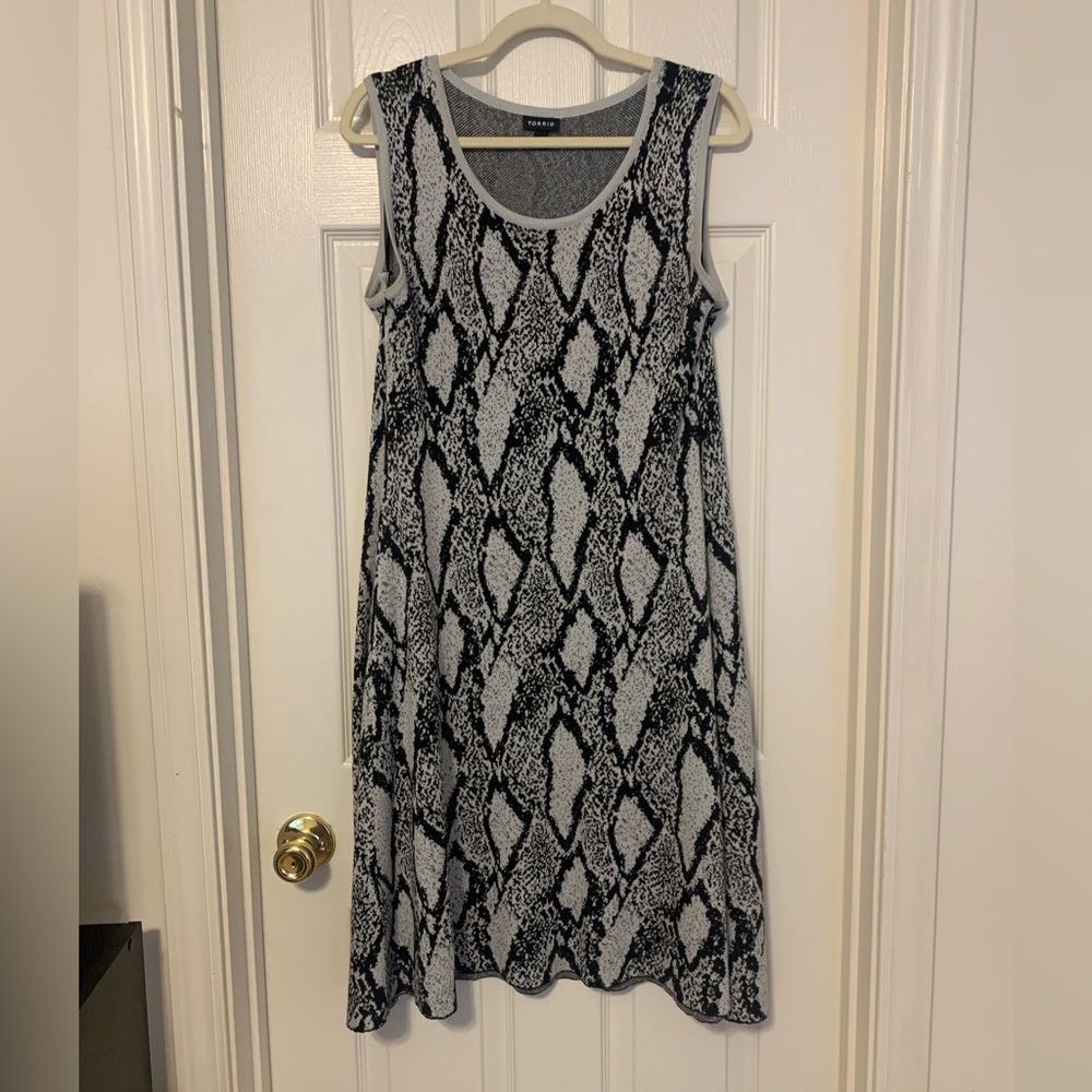 SOLD Torrid (2) Print Sweater Dress
